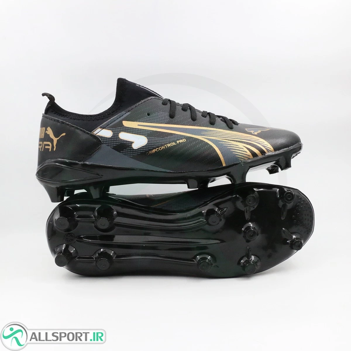 کفش فوتبال پوما اولترا مشکی طلایی Puma Ultra