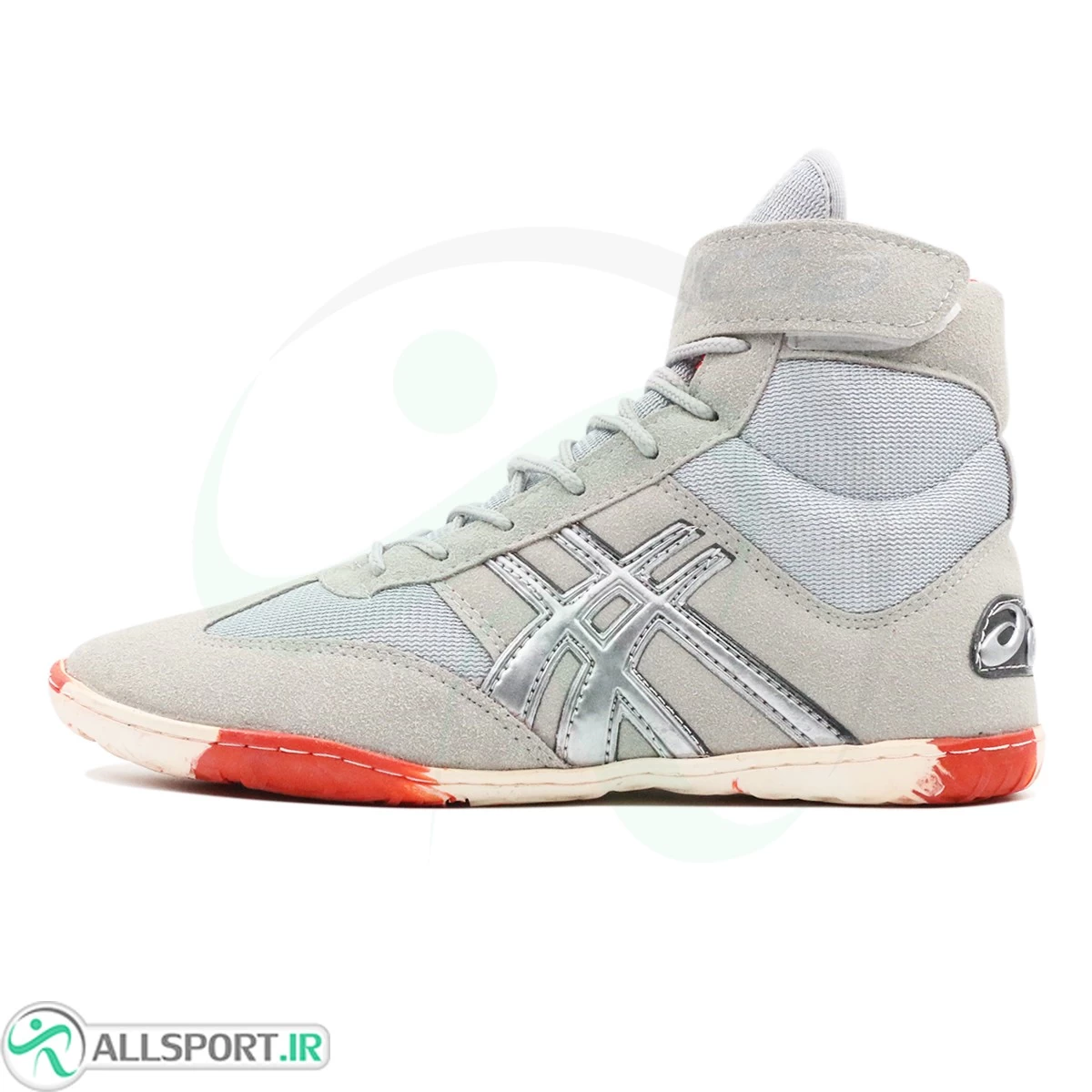 کفش کشتی اسیکس طوسی قرمز Asics