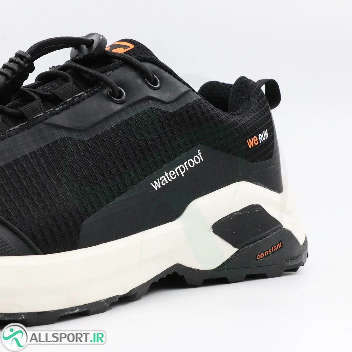 کتانی مشکی نارنجی سفید Runner We Run Waterproof