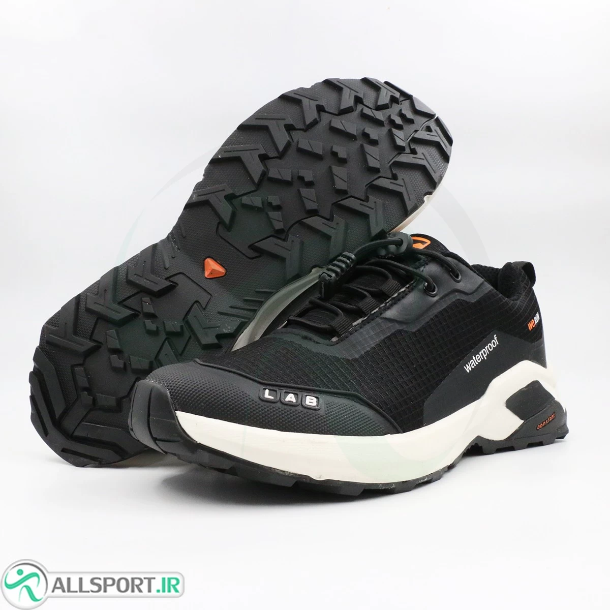 کتانی مشکی نارنجی سفید Runner We Run Waterproof