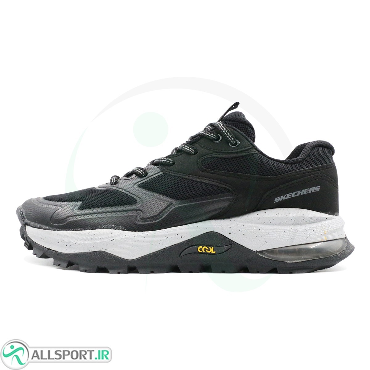 کتانی اسکیچرز مشکی طوسی Skechers Cool