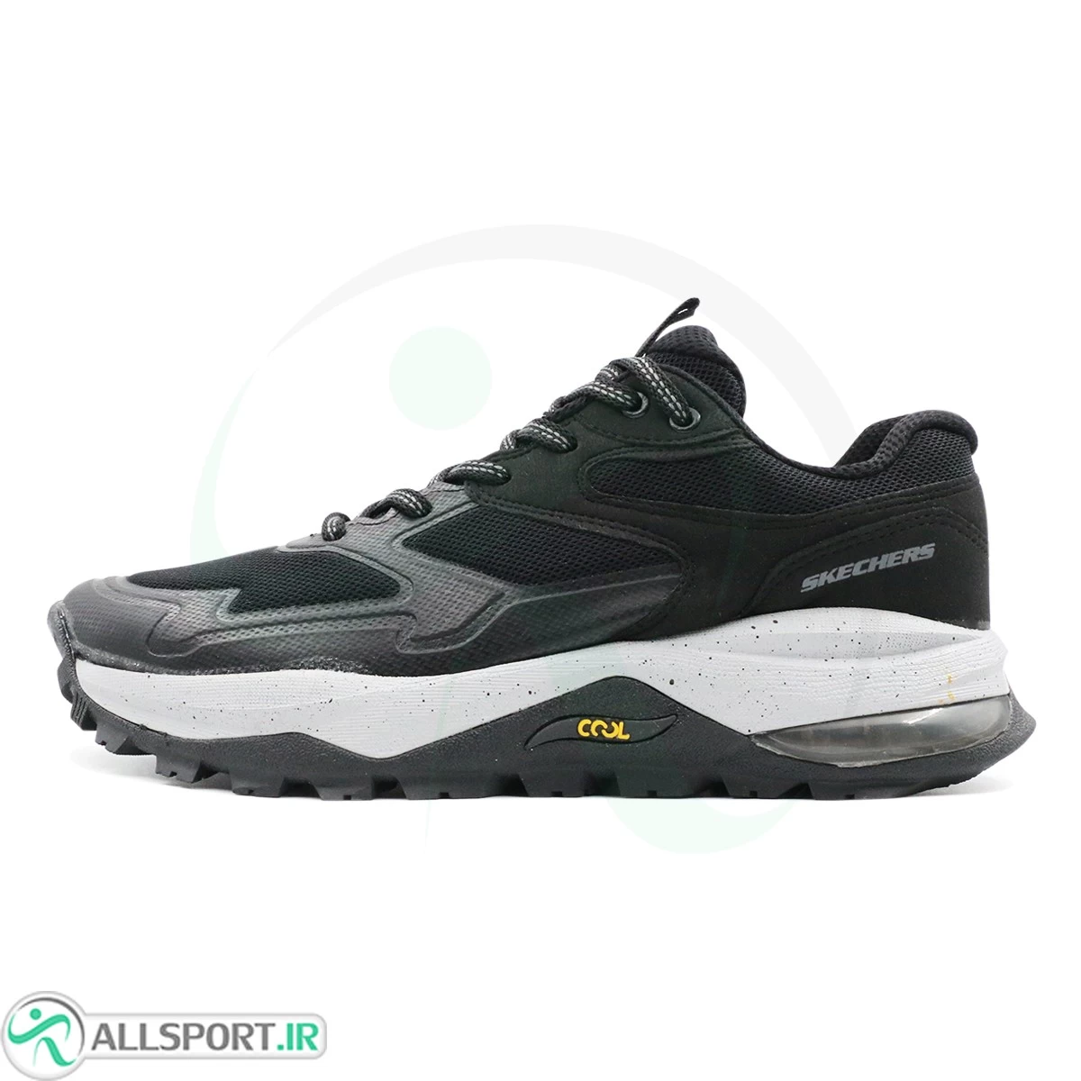 کتانی اسکیچرز مشکی طوسی Skechers Cool