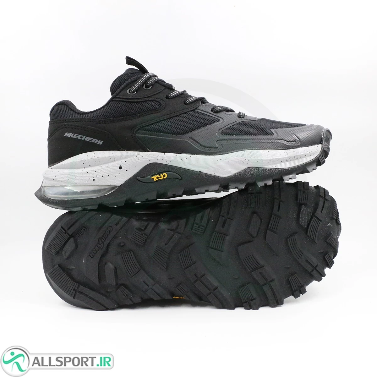 کتانی اسکیچرز مشکی طوسی Skechers Cool