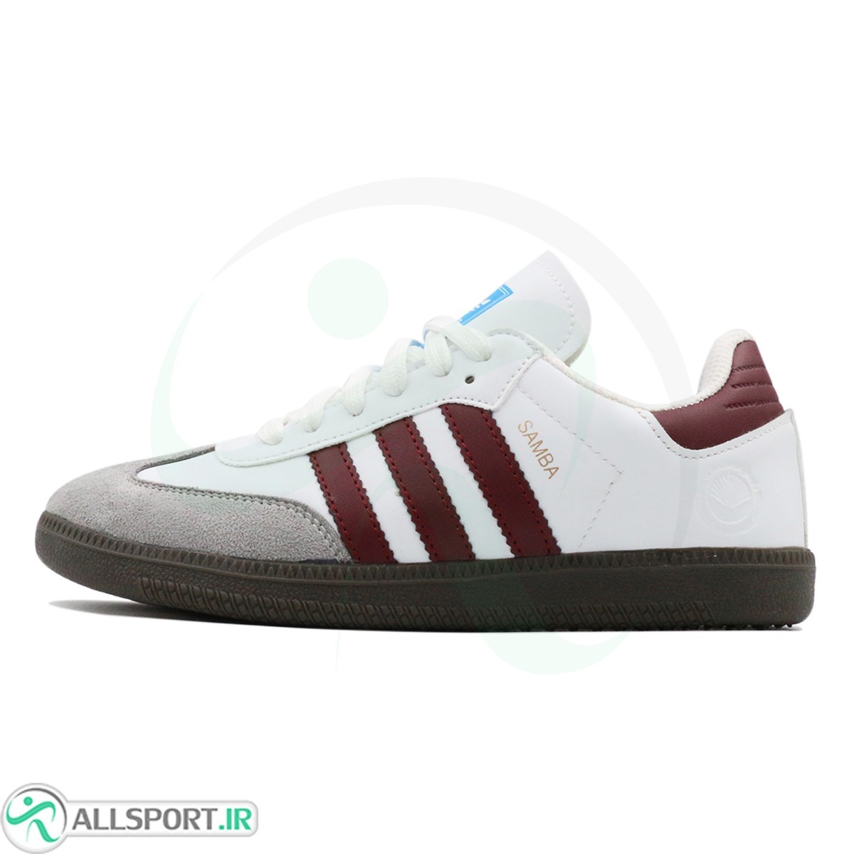 کتانی آدیداس سامبا سفید زرشکی Adidas Samba