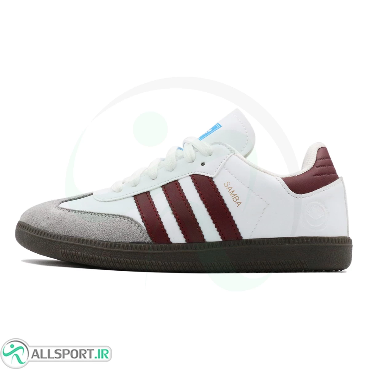 کتانی آدیداس سامبا سفید زرشکی Adidas Samba