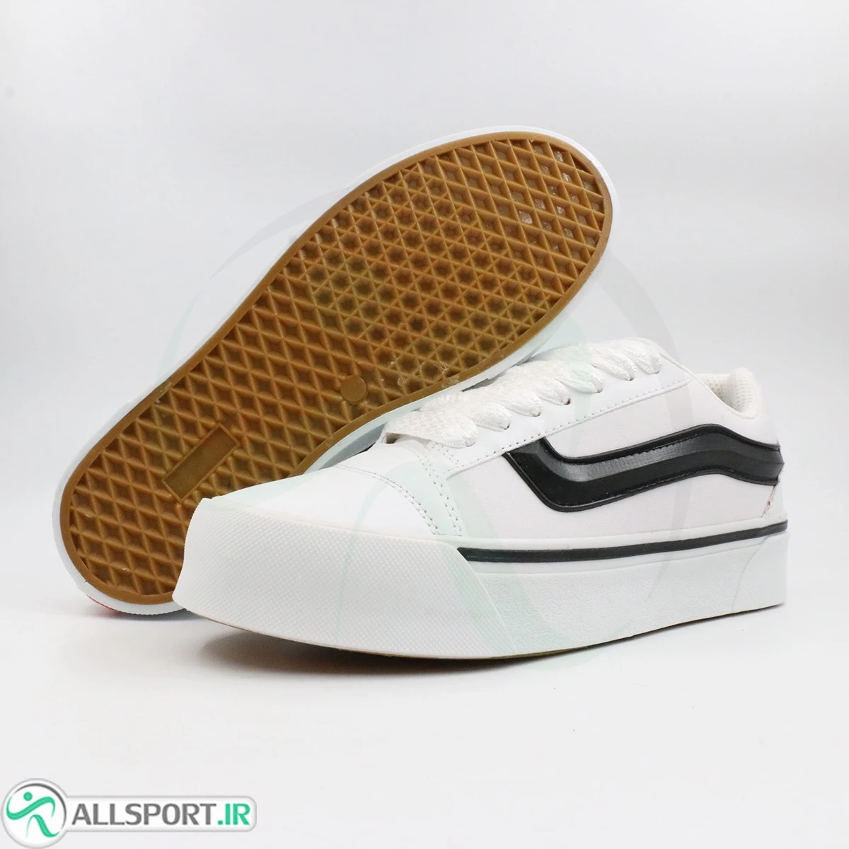 کتانی ونس اولد اسکول سفید مشکی Vans