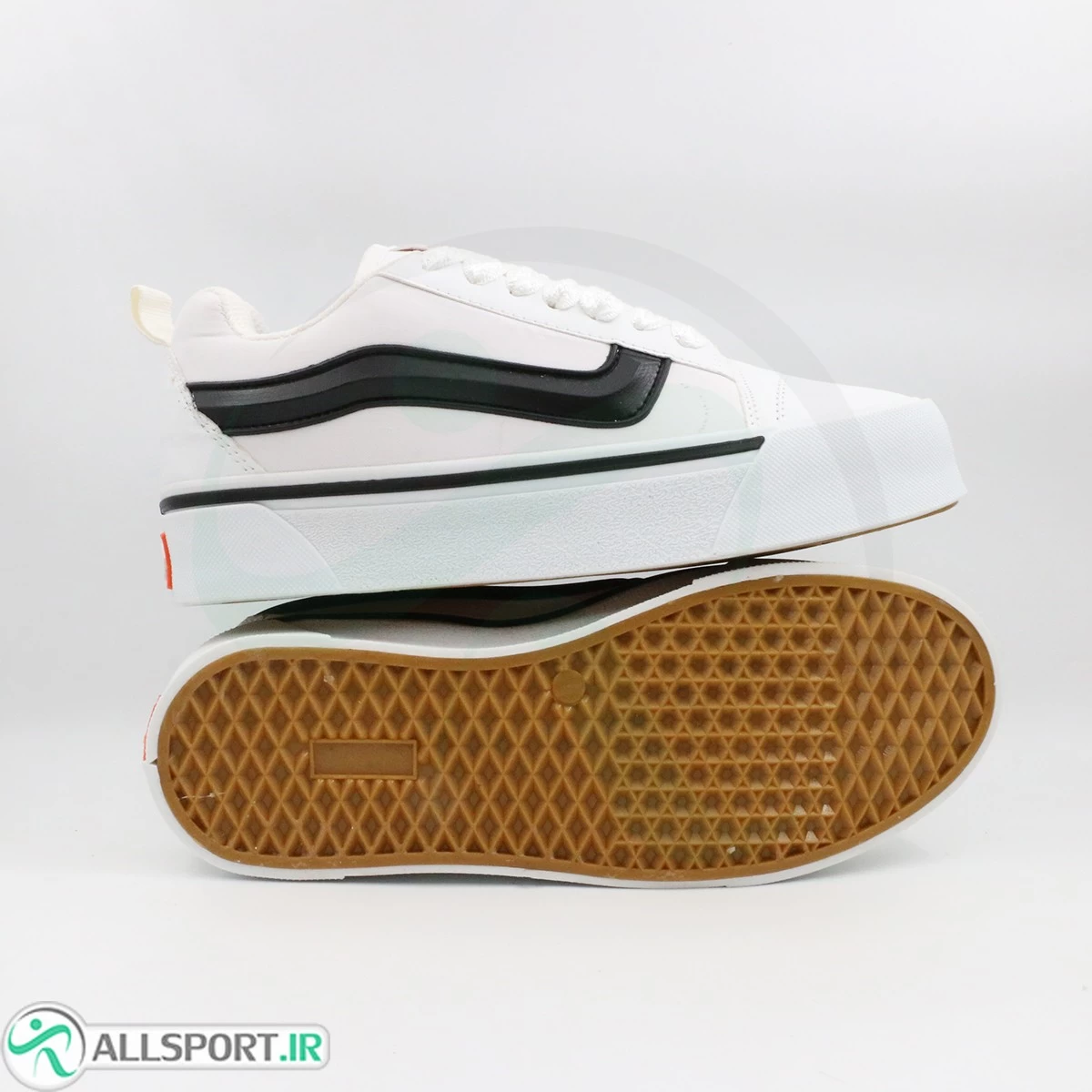 کتانی ونس اولد اسکول سفید مشکی Vans