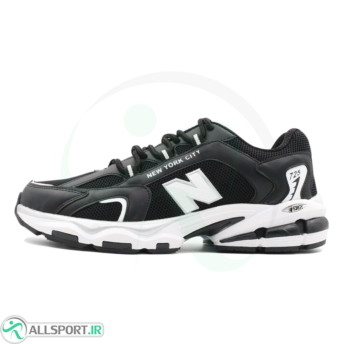 نیوبالانس مشکی سفید طوسی New Balance 725