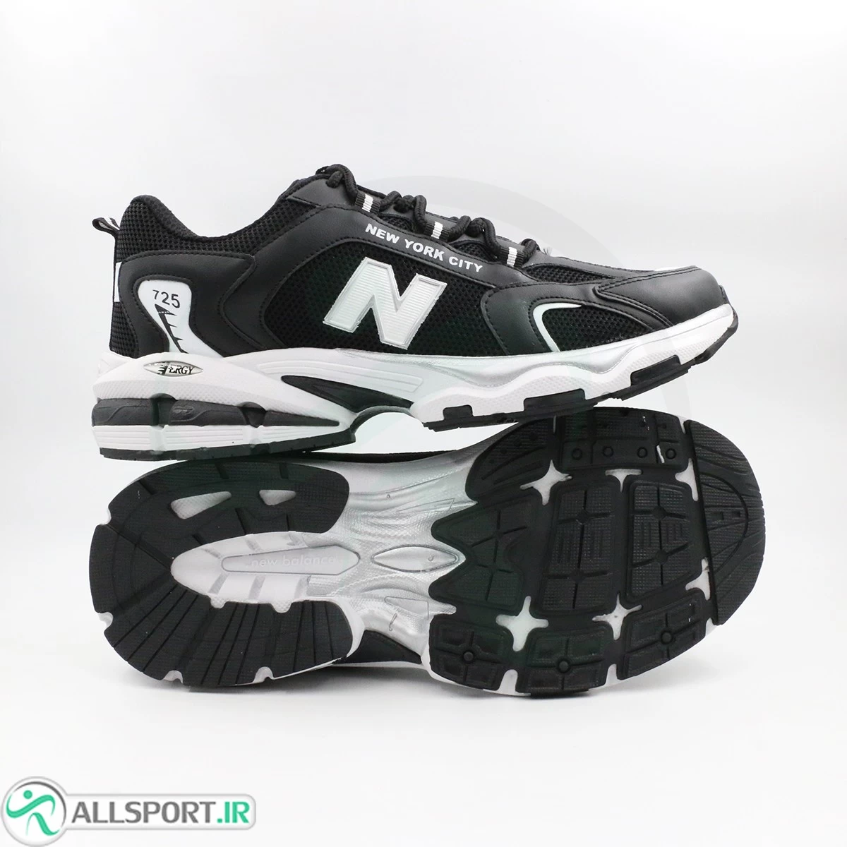نیوبالانس مشکی سفید طوسی New Balance 725