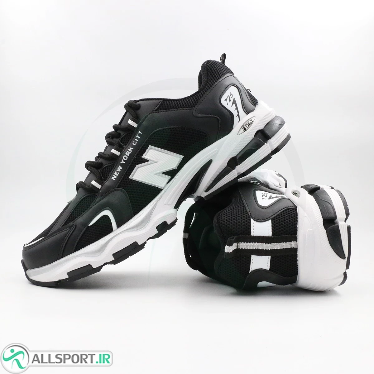 نیوبالانس مشکی سفید طوسی New Balance 725