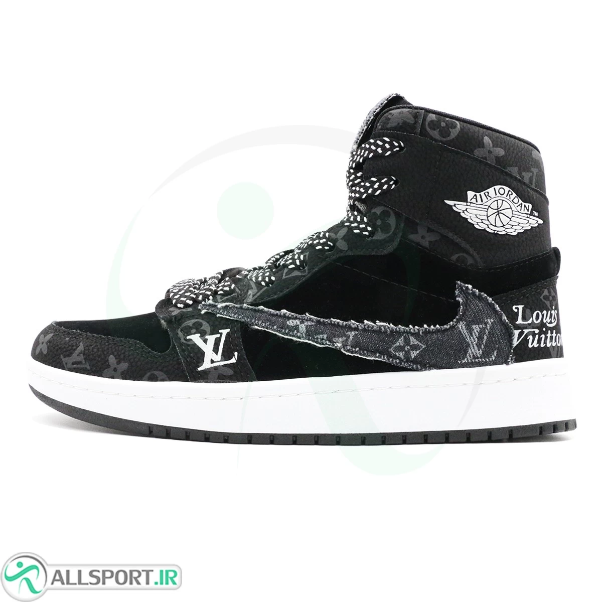 کتانی ساقدار لویی ویتون مشکی Louis Vuitton