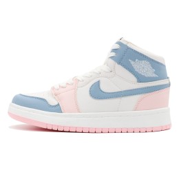 کتانی نایک ایر جردن سفید آبی صورتی Nike Air Jordan White