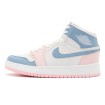 کتانی نایک ایر جردن سفید آبی صورتی Nike Air Jordan White