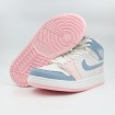 کتانی نایک ایر جردن سفید آبی صورتی Nike Air Jordan White