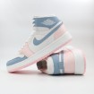 کتانی نایک ایر جردن سفید آبی صورتی Nike Air Jordan White
