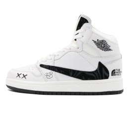 کتانی نایک ایر جردن سفید مشکی Nike Air Jordan White