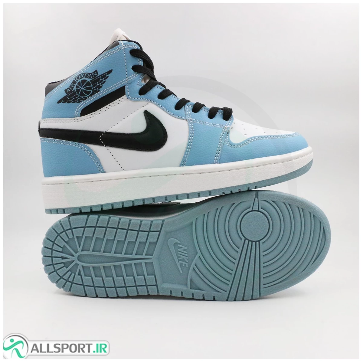 کتانی نایک ساقدار جردن ابی سفید Nike Air Jordan White blue