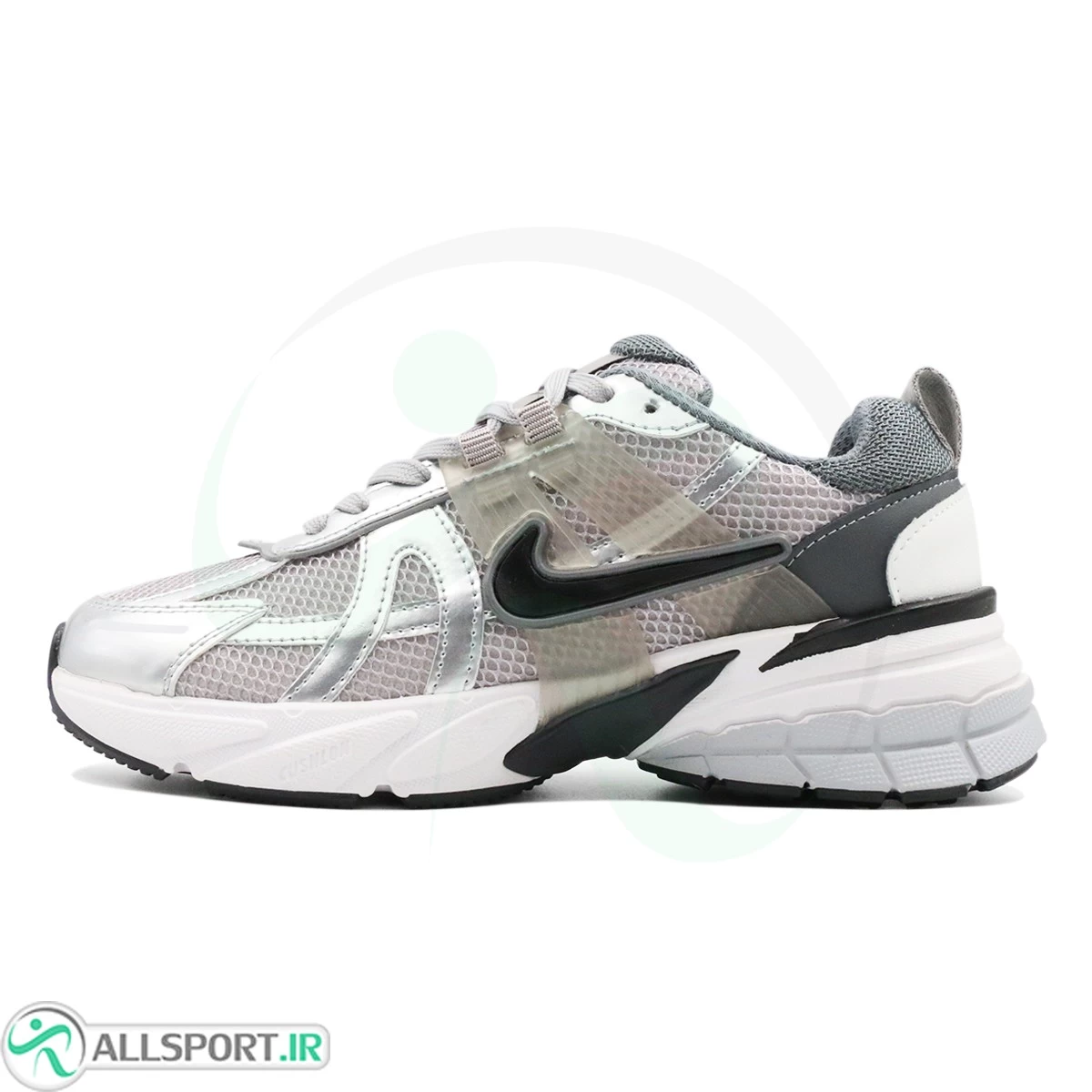 کتانی نایک طوسی نقره ای Nike V2k