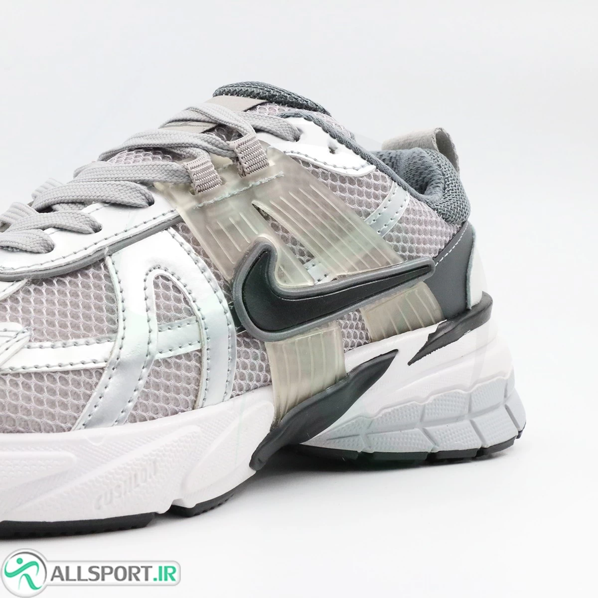 کتانی نایک طوسی نقره ای Nike V2k