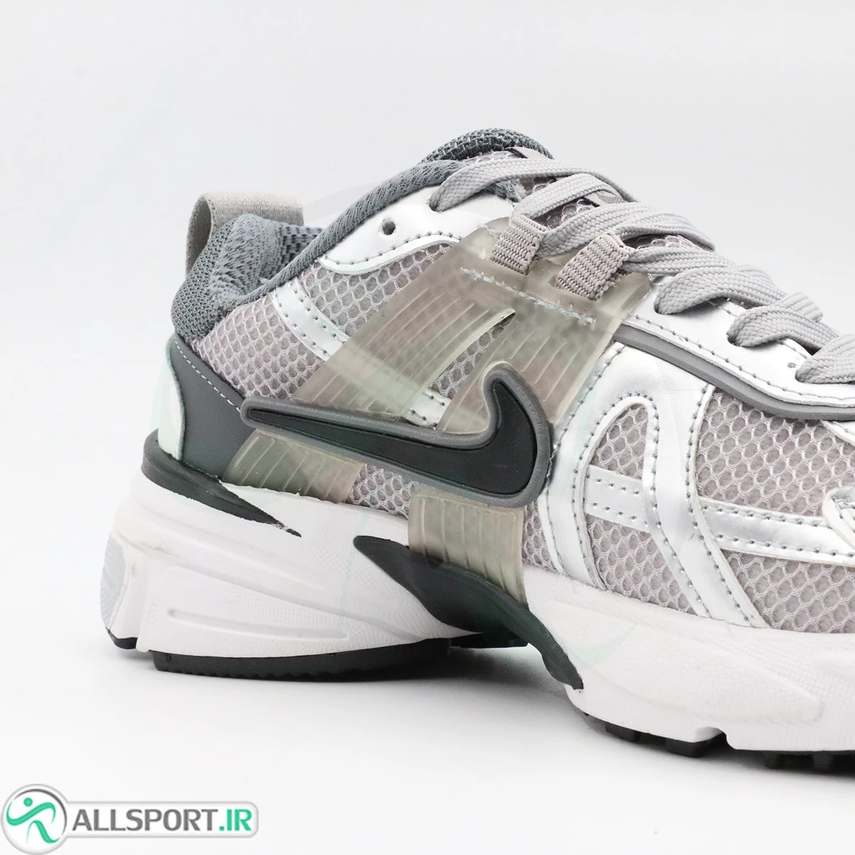 کتانی نایک طوسی نقره ای Nike V2k