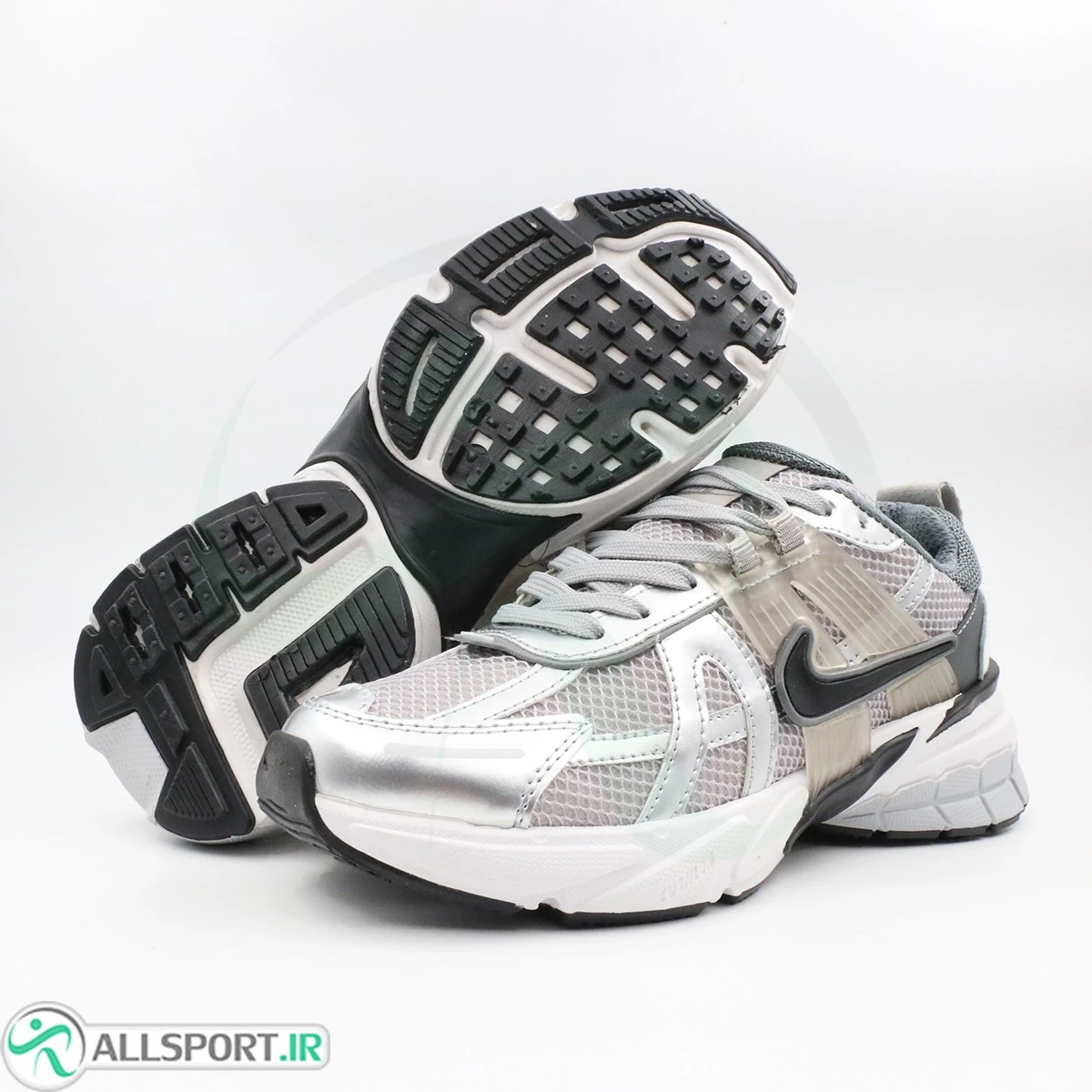 کتانی نایک طوسی نقره ای Nike V2k