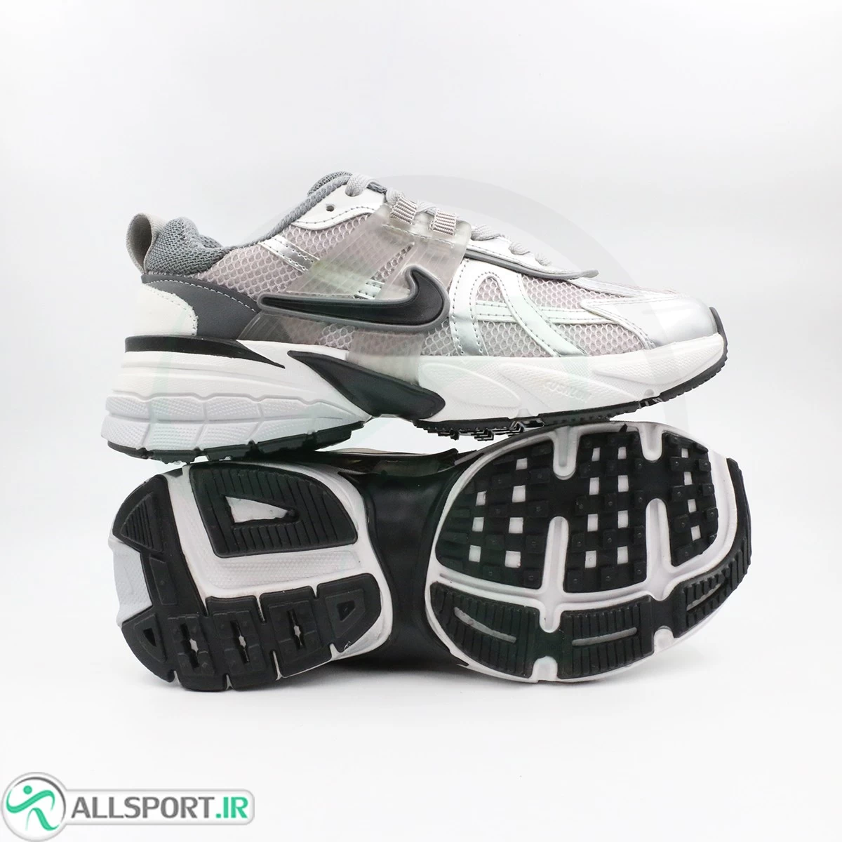 کتانی نایک طوسی نقره ای Nike V2k