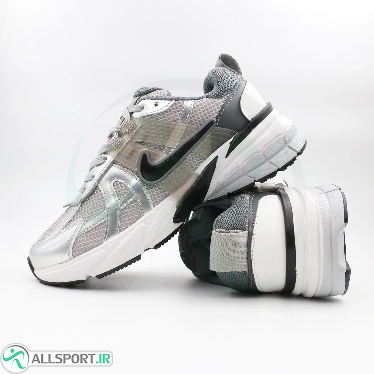 کتانی نایک طوسی نقره ای Nike V2k