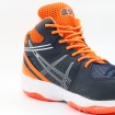 کتانی والیبال اسیکس نارنجی سرمه ای Asics Gel