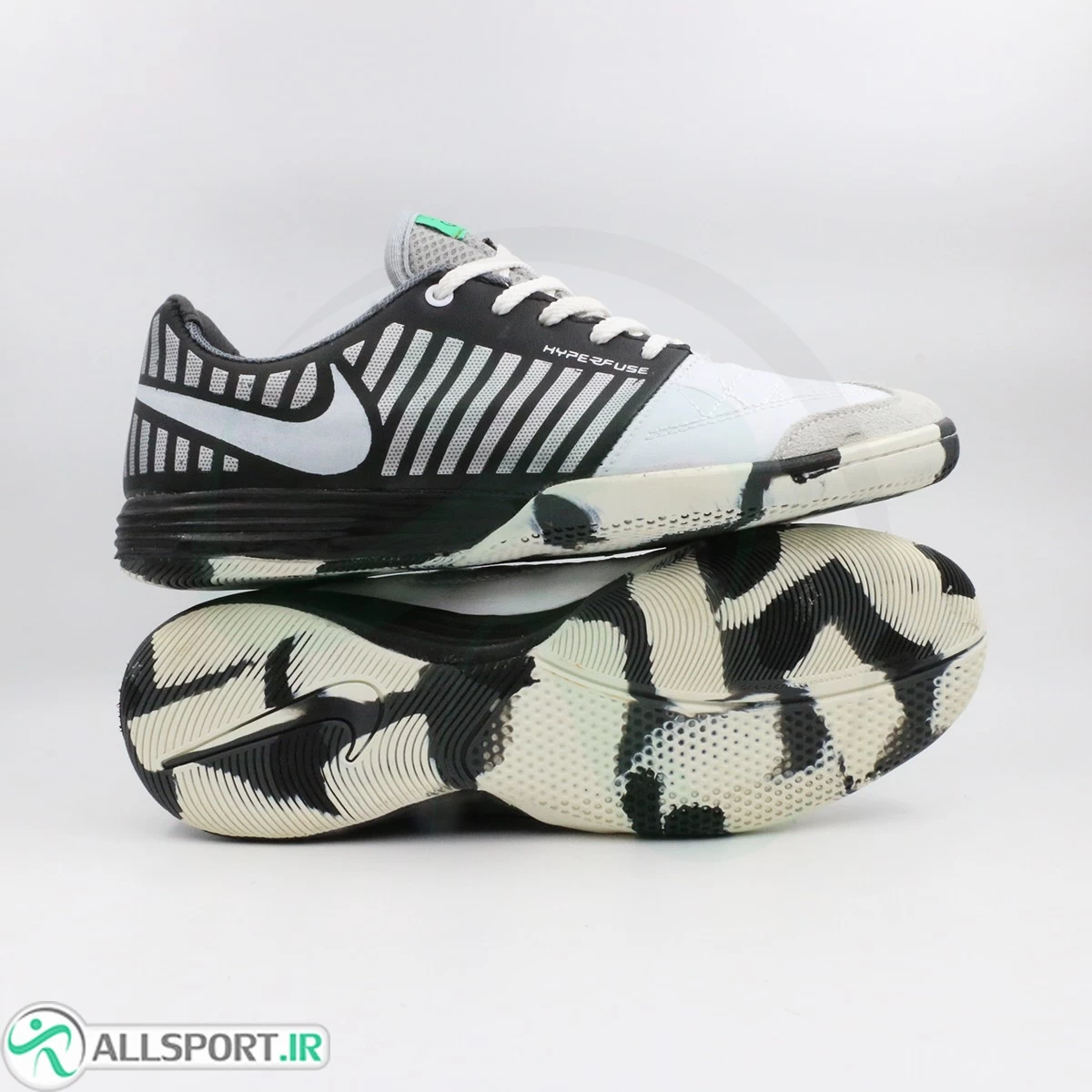 کفش فوتسال نایک لونارگتو Nike Lunar Gato White Black