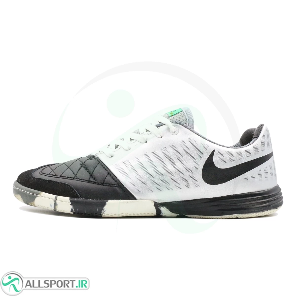 کفش فوتسال نایک لونار گتو سفید نقره ای Nike Lunar Gato White Silver
