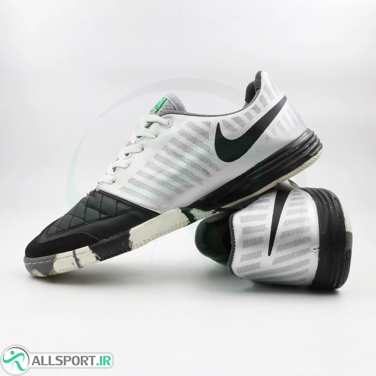 کفش فوتسال نایک لونار گتو سفید نقره ای Nike Lunar Gato White Silver