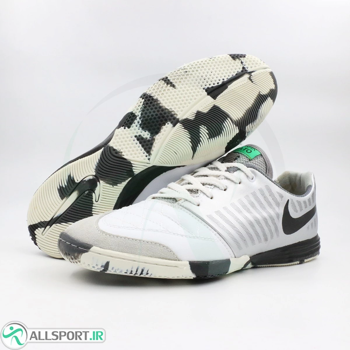کفش فوتسال نایک لونار گتو سفید نقره ای Nike Lunar Gato Silver