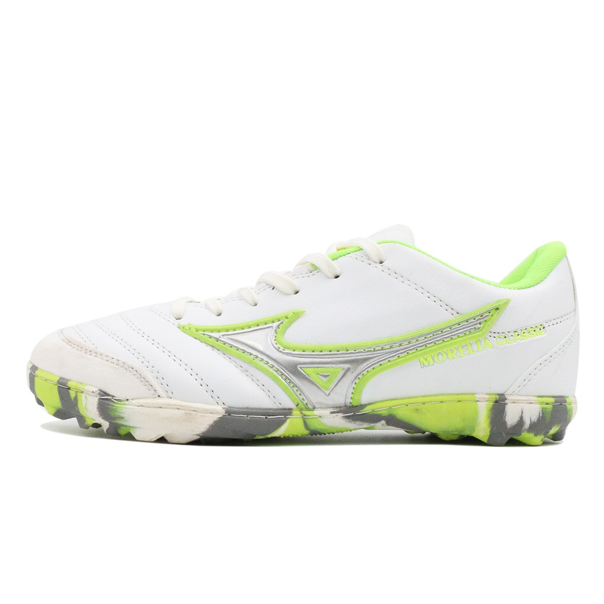 کفش چمن مصنوعی میزانو مورلیا سفید سبز Mizuno Morelia Indoor White