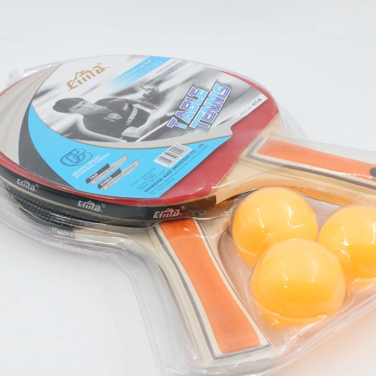 راکت پینگ پنگ بسته 2 عددی sima