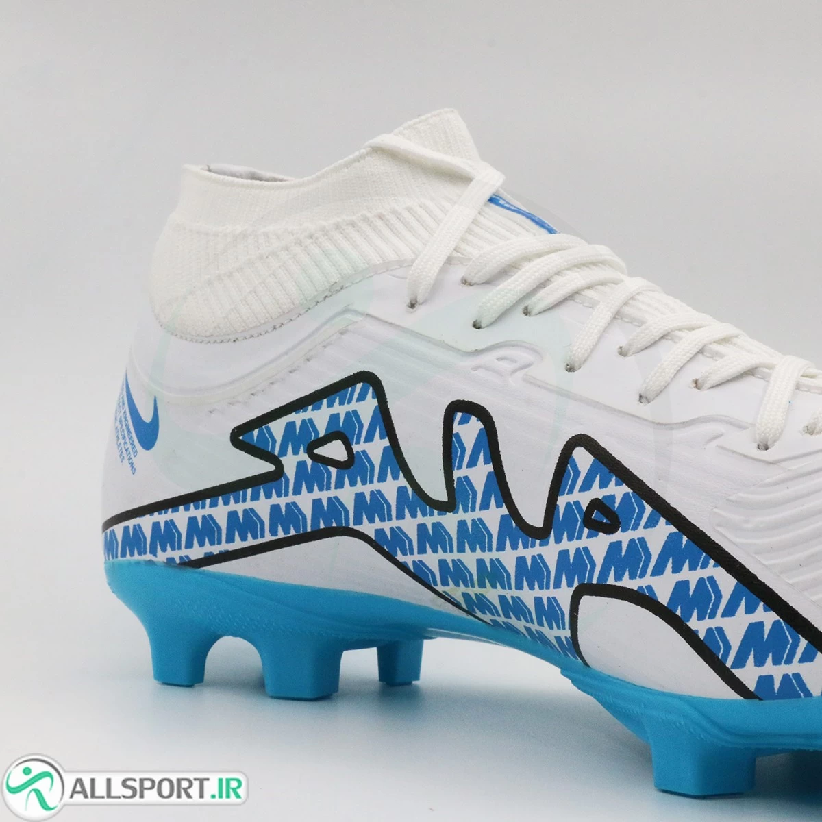 کفش فوتبال نایک ایر زوم مرکوریال  Nike Air Zoom Mercurial White Blue