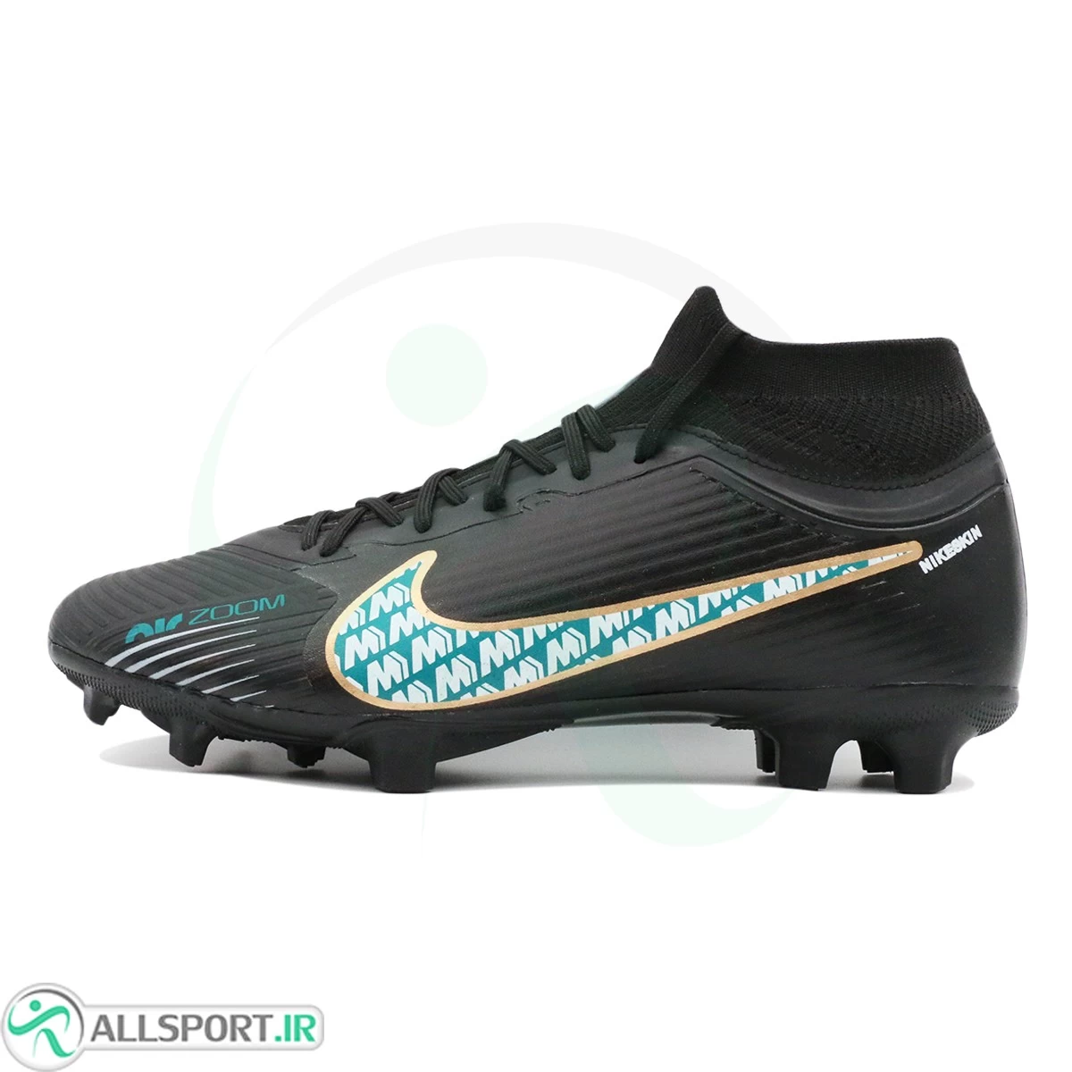کفش فوتبال نایک ایر زوم مرکوریال  Nike Air Zoom Mercurial Black Blue
