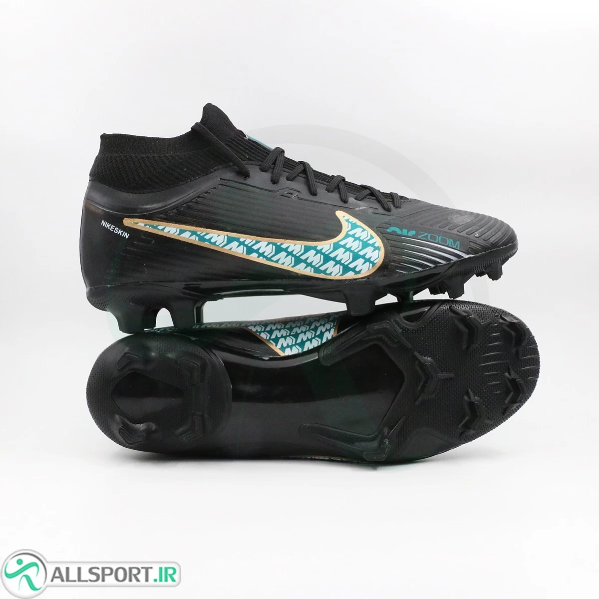 کفش فوتبال نایک ایر زوم مرکوریال  Nike Air Zoom Mercurial Black Blue