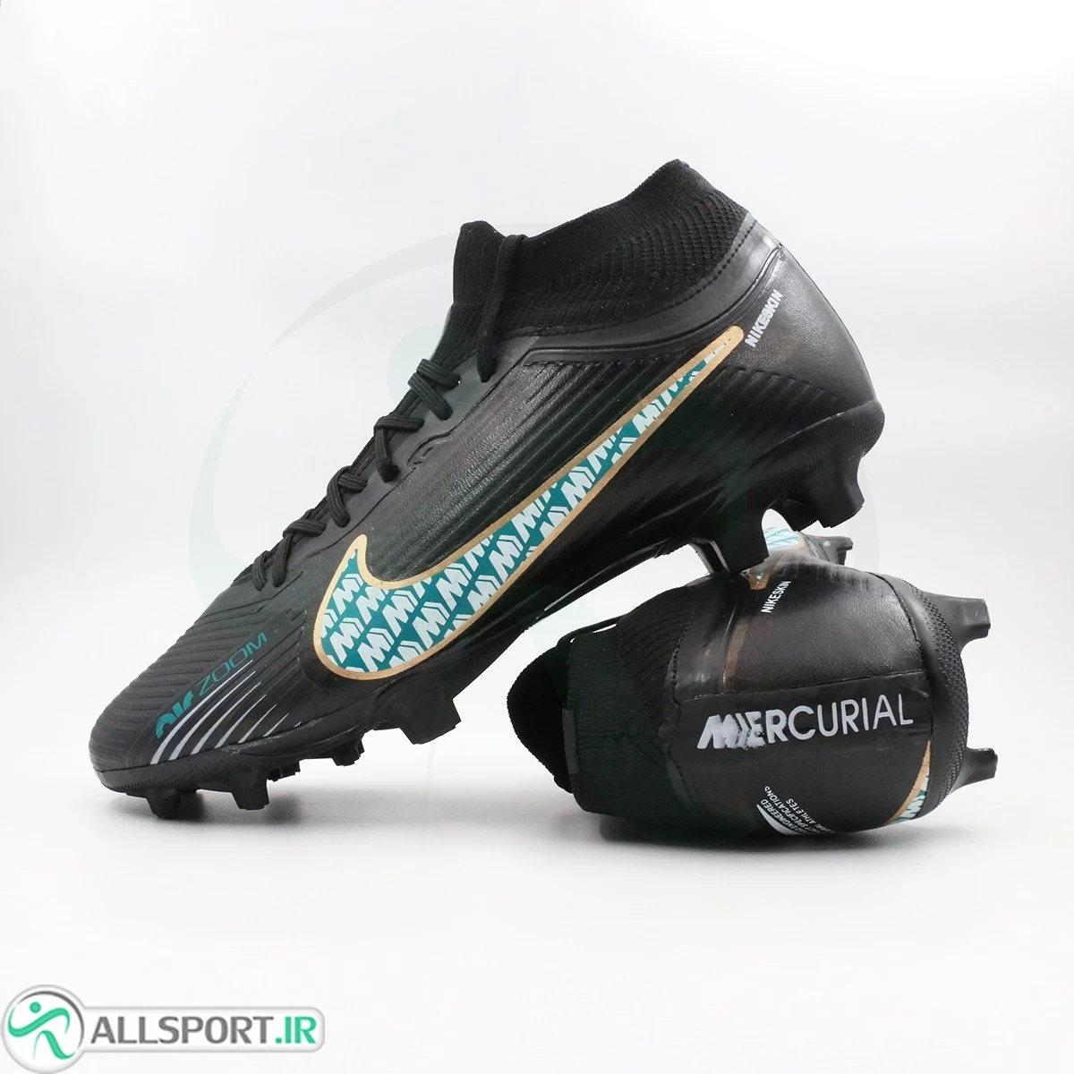 کفش فوتبال نایک ایر زوم مرکوریال  Nike Air Zoom Mercurial Black Blue
