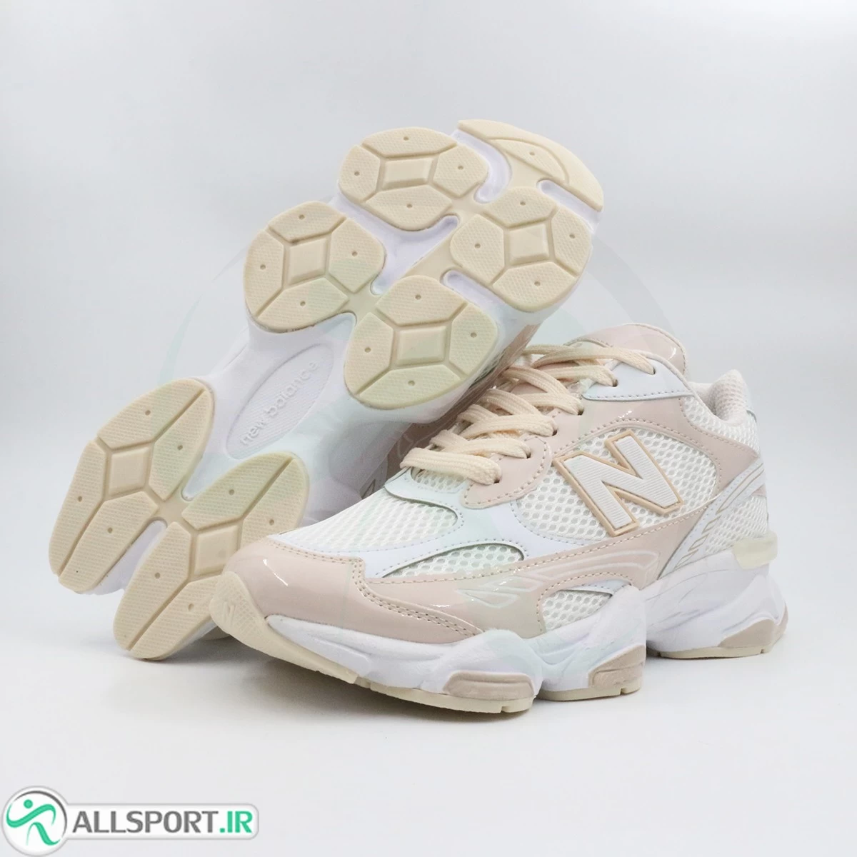 کتانی رانینگ نیوبالانس کرم سفید New Balance R