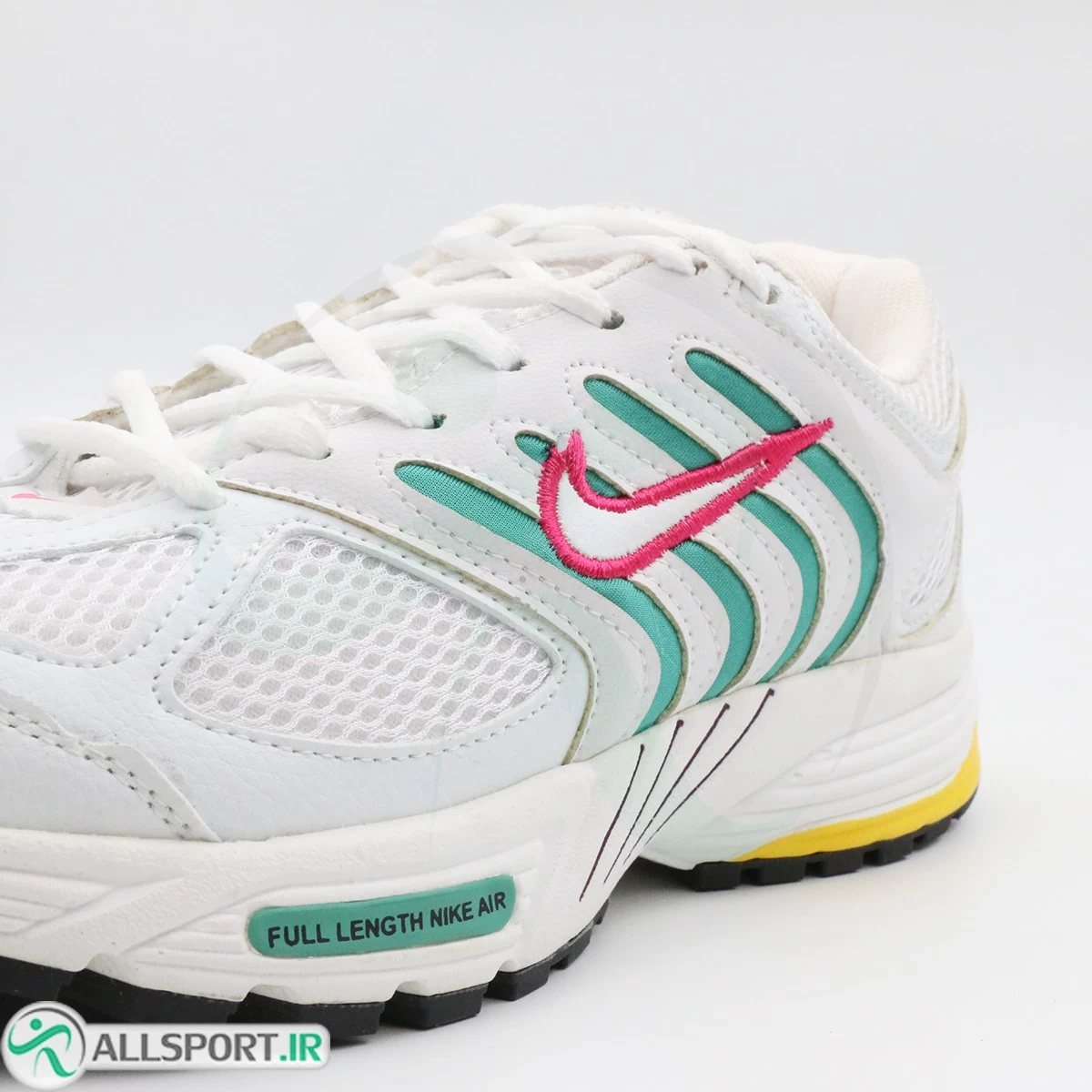 کتانی نایک پگاسوس سفید سبز زرد Nike Air Pegasus