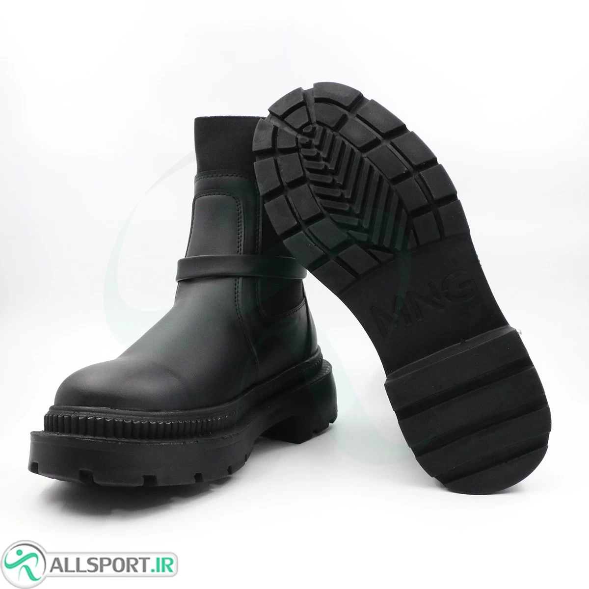 بوت چرمی ساق کش کمربندی