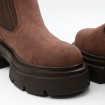 بوت قهوه ای مات miu miu