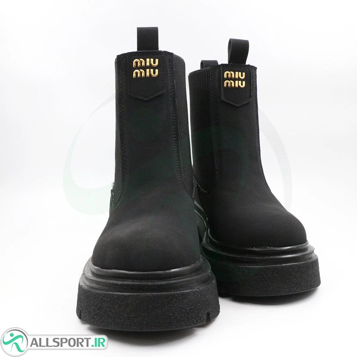 بوت مشکی مات miu miu