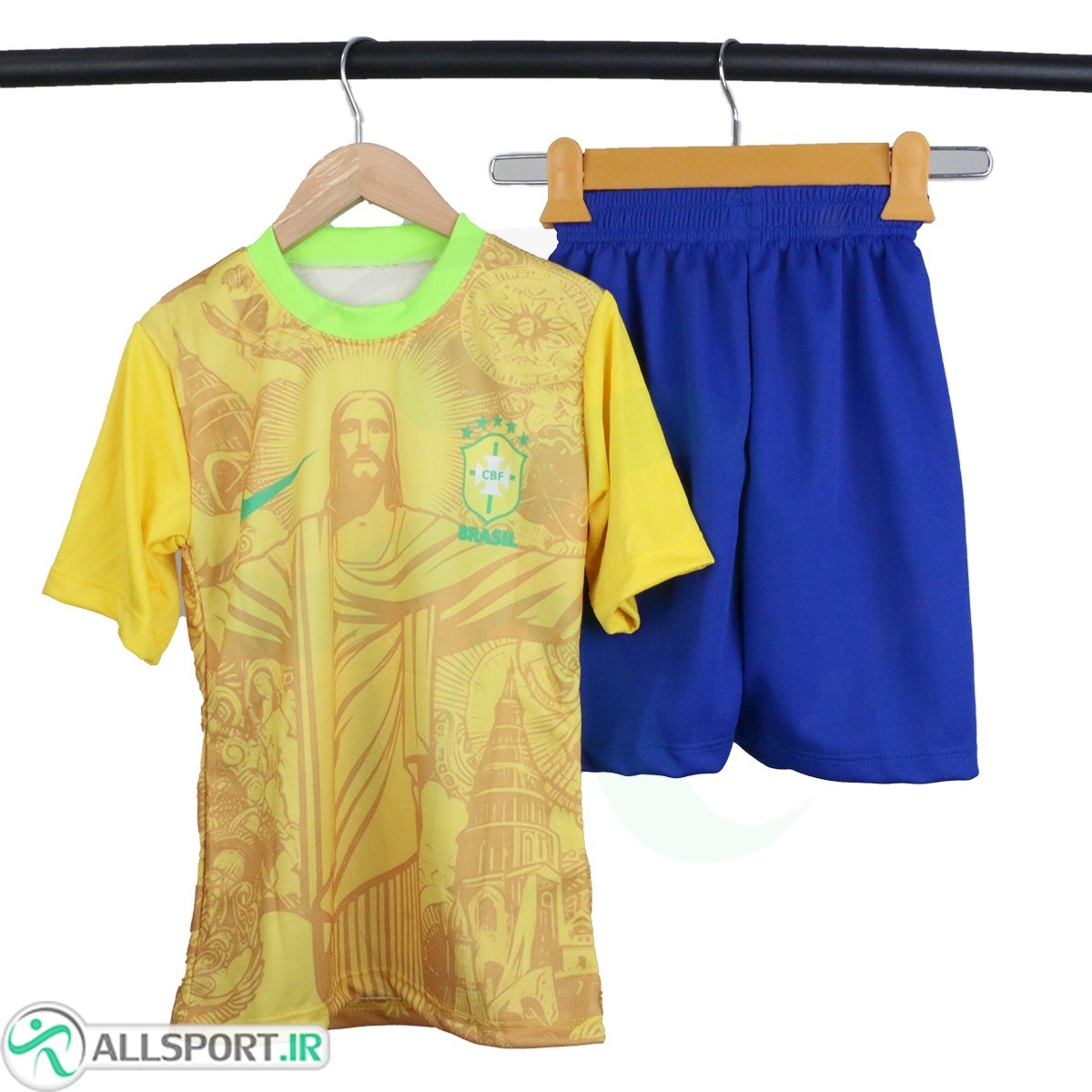 پیراهن و شورت بچگانه برزیل با نام نیمار Brazil Home 2025-26 Kit