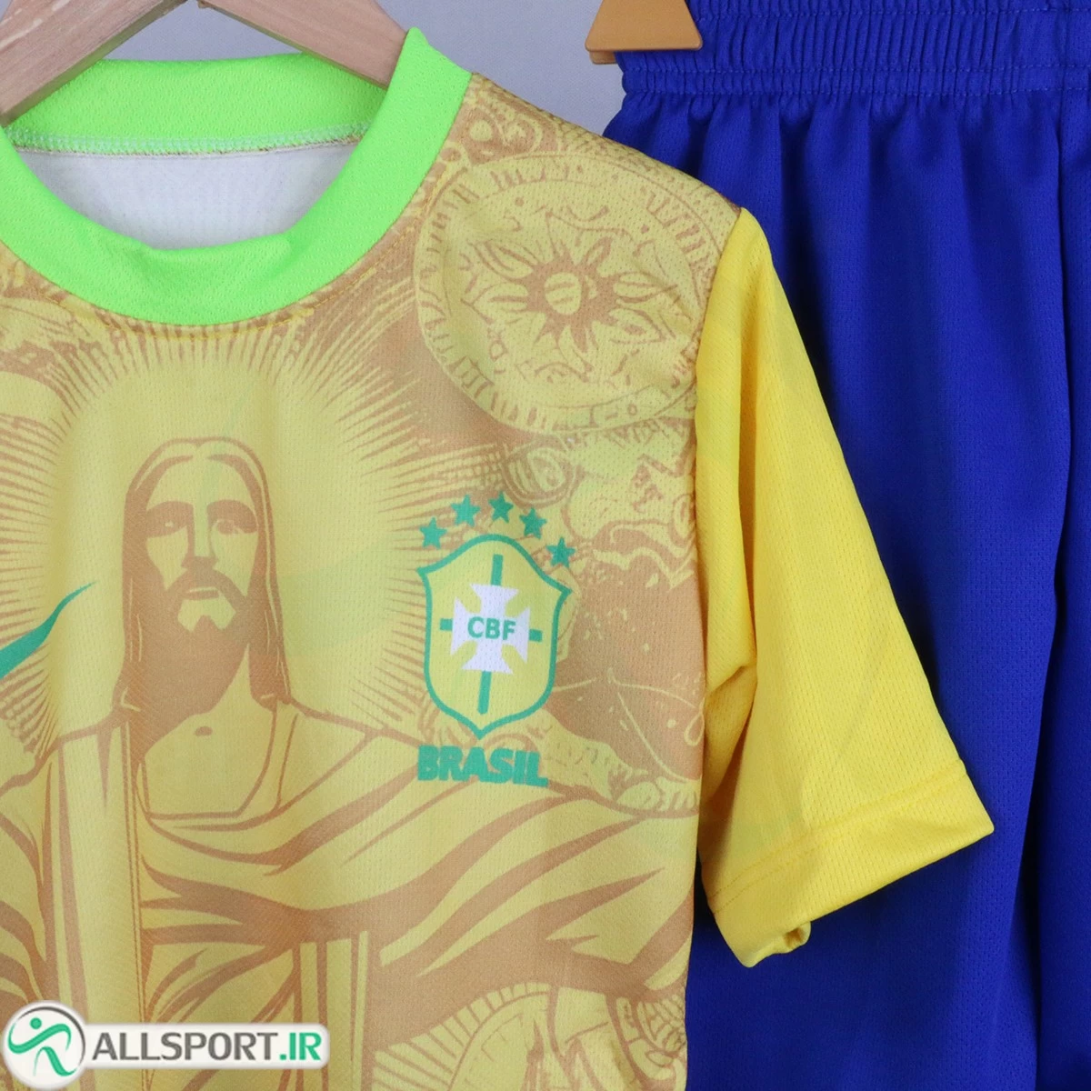 پیراهن و شورت بچگانه برزیل با نام نیمار Brazil Home 2025-26 Kit