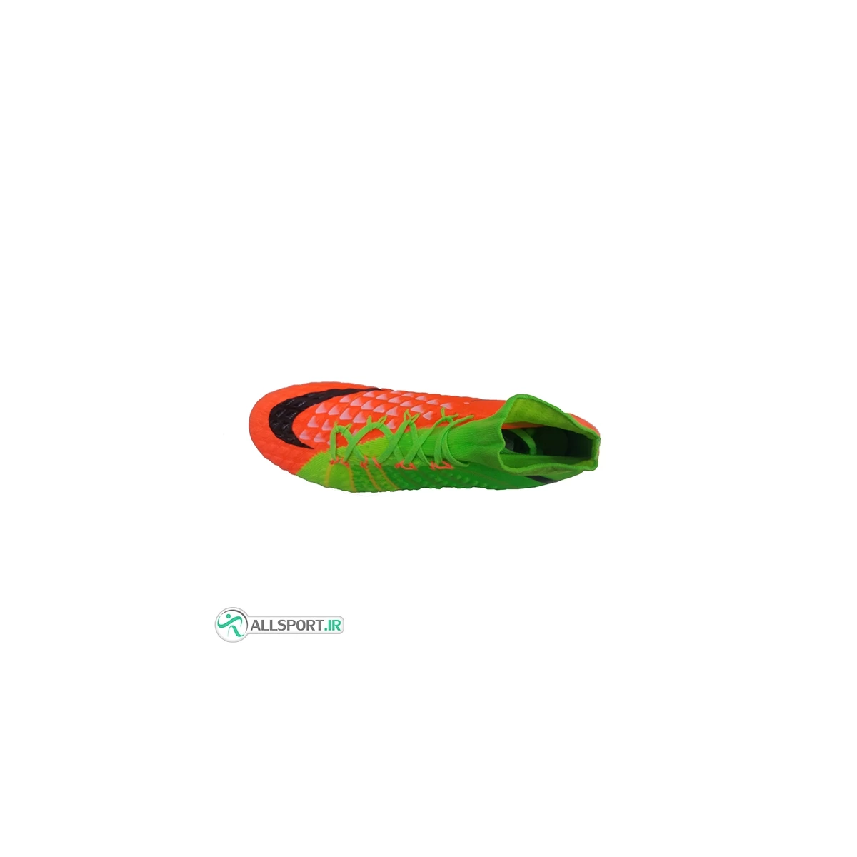 کفش فوتبال نایک هایپرونوم طرح اصلی سبز نارنجی Nike Hypervenom