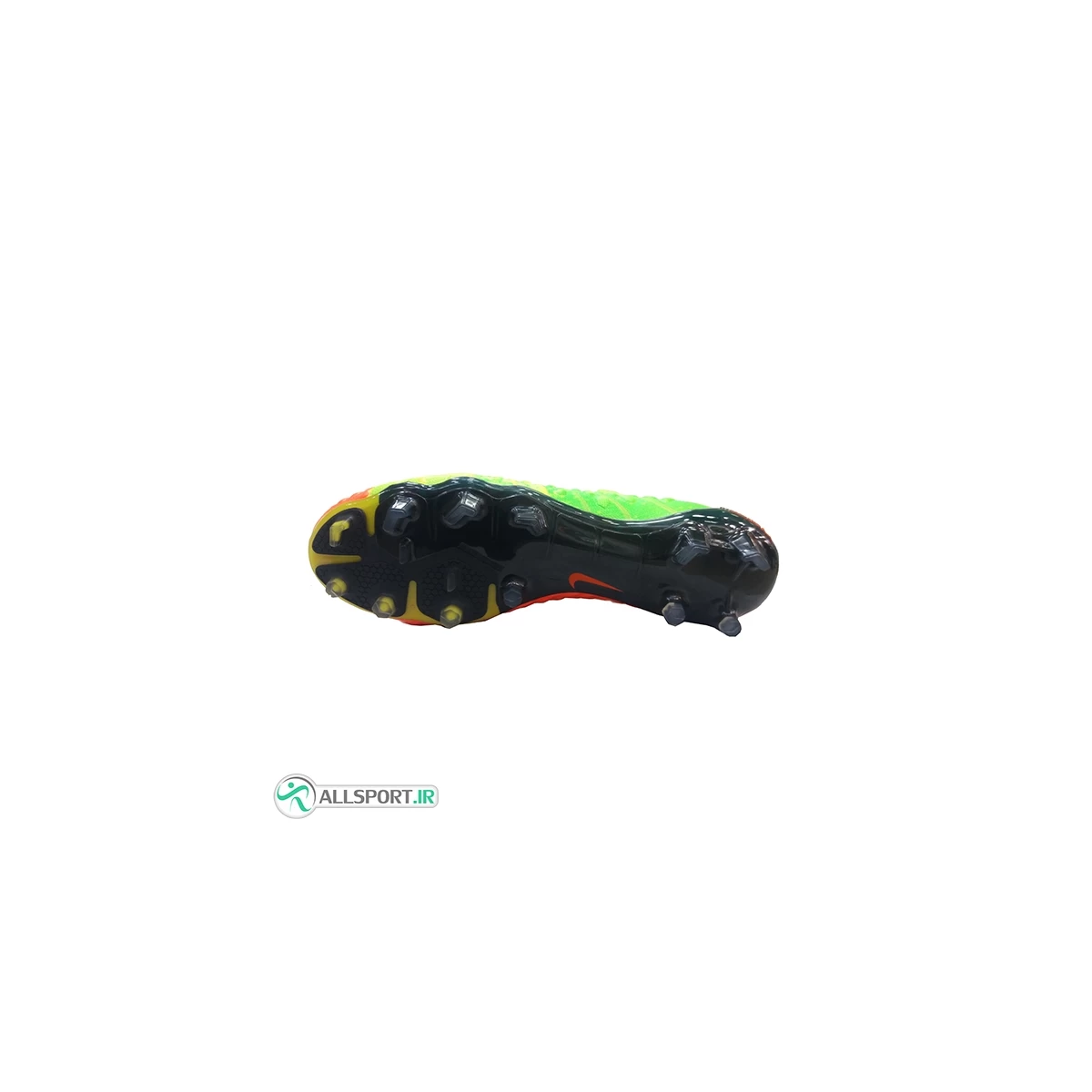 کفش فوتبال نایک هایپرونوم طرح اصلی سبز نارنجی Nike Hypervenom