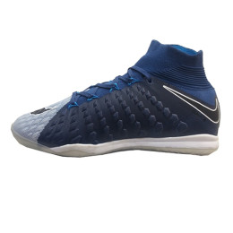 کفش فوتسال نایک هایپرونوم طرح اصلی سرمه ای  طوسی Nike Hypervenom X