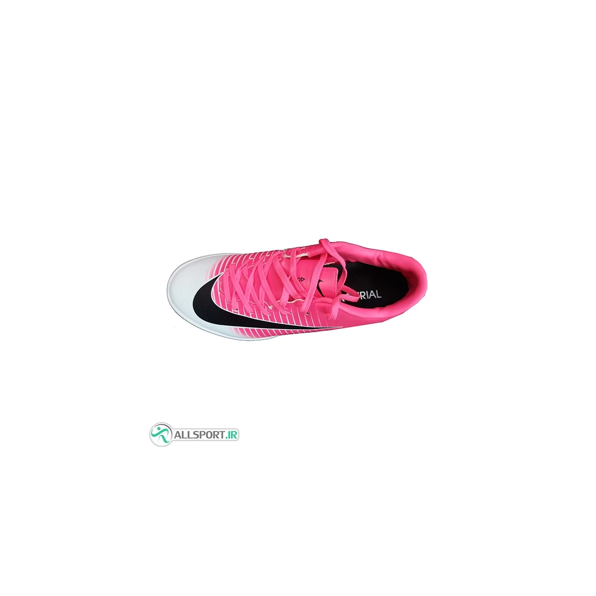 کفش فوتسال نایک مرکوریال طرح اصلی صورتی سفید Nike Mercurial