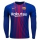 پیراهن اول بارسلونا آستین دار Barcelona 2017-18 Home Soccer Jersey Long Sleeve